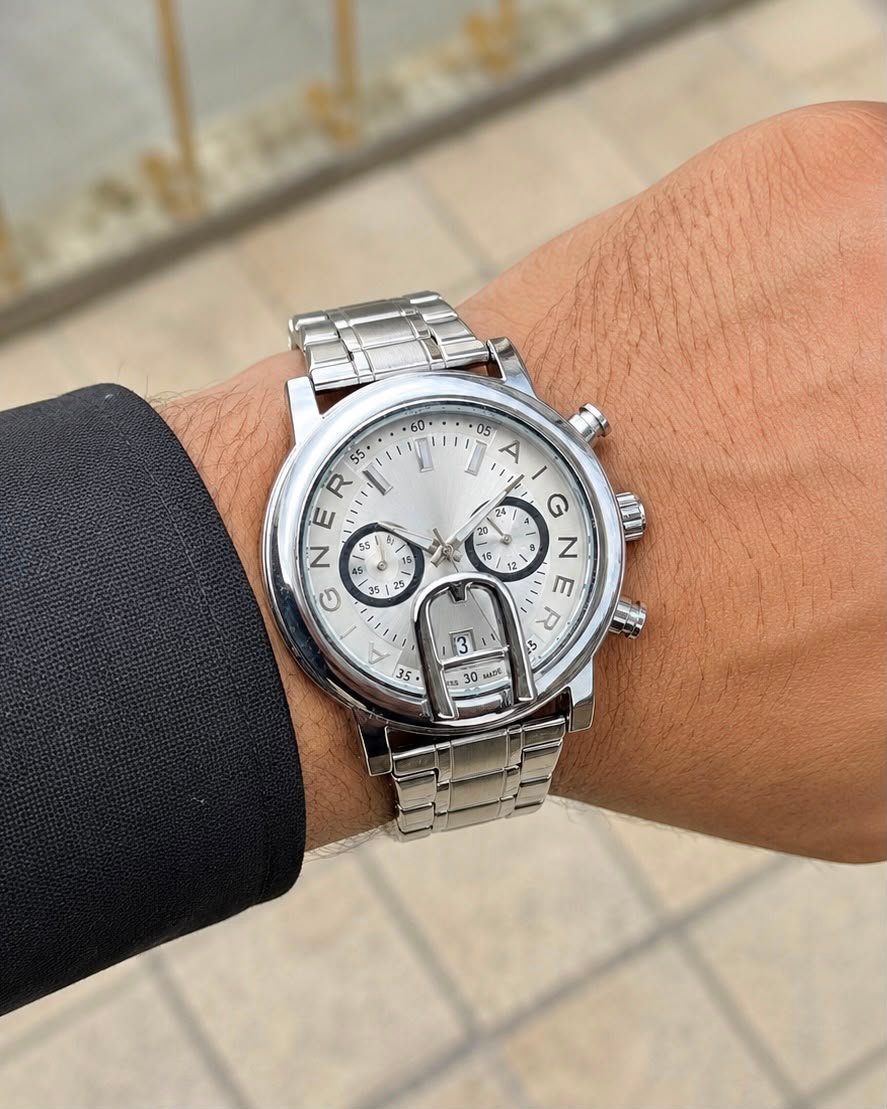 Premium Men's Quartz Watch – 12-Hour Date Edition