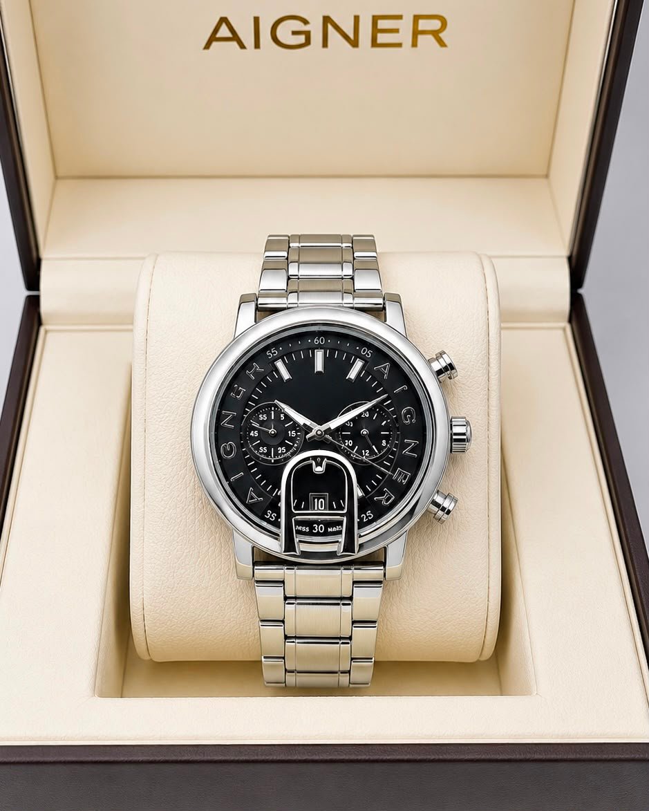 Premium Men's Quartz Watch – 12-Hour Date Edition