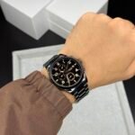 Men’s Grant Chronograph Watch – All-Black Stainless Steel 42mm