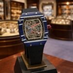 Men’s Slim Tonneau Skeleton Watch – Sporty Rainbow Edition