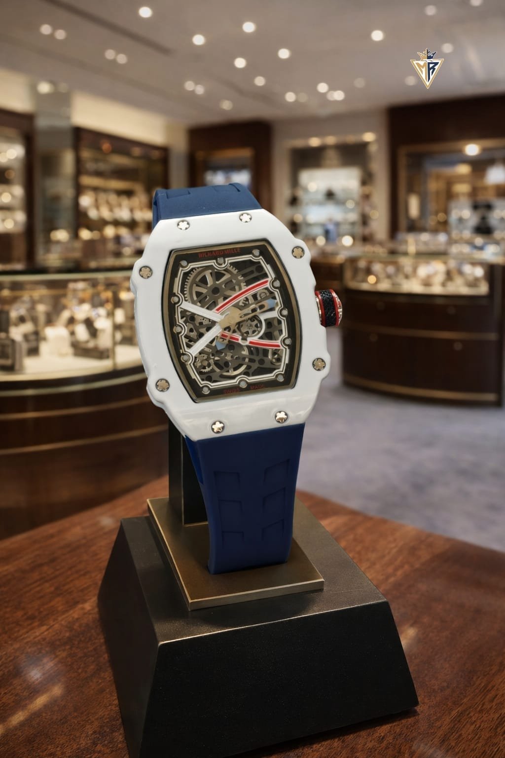 Men's Slim Tonneau Skeleton Watch – Sporty Rainbow Edition