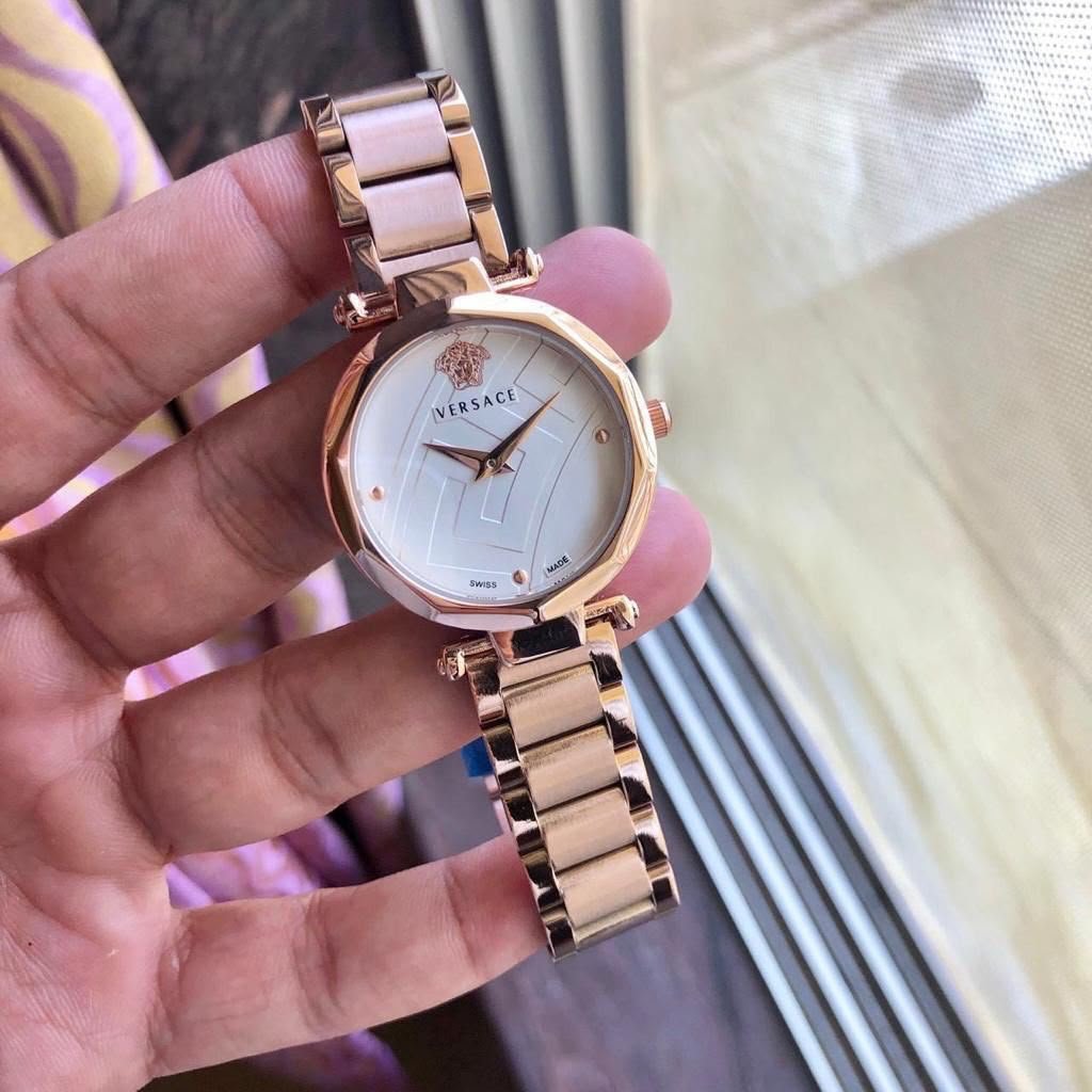 Luxury Rose Gold Women's Watch – Green Dial Fashion Edition