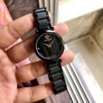 Luxury Rose Gold Women’s Watch – Green Dial Fashion Edition