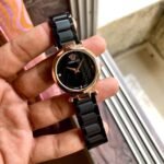 Luxury Rose Gold Women’s Watch – Green Dial Fashion Edition