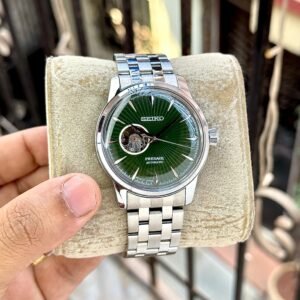 Presage Open Heart Automatic Men's Watch – Sunburst Green 43mm