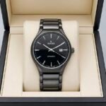 Premium Men’s Quartz Watch – Stainless Steel Date Edition