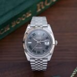 Premium DateJust Automatic Men's Watch – 43mm Brushed Silver Edition