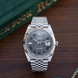 Premium DateJust Automatic Men's Watch – 43mm Brushed Silver Edition