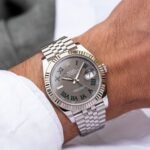 Premium DateJust Automatic Men’s Watch – 43mm Brushed Silver Edition