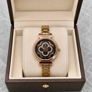 Limelight Gala Rose Gold Women's Watch – Slim Fit Black Dial