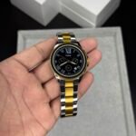 Men’s Grant Chronograph Watch – Two-Tone Silver & Black 42mm