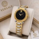 Luxury Greek Key Women’s Watch – Gold Stainless Steel 36mm