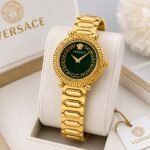 Luxury Greek Key Women’s Watch – Gold Stainless Steel 36mm