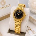 Luxury Greek Key Women’s Watch – Gold Stainless Steel 36mm