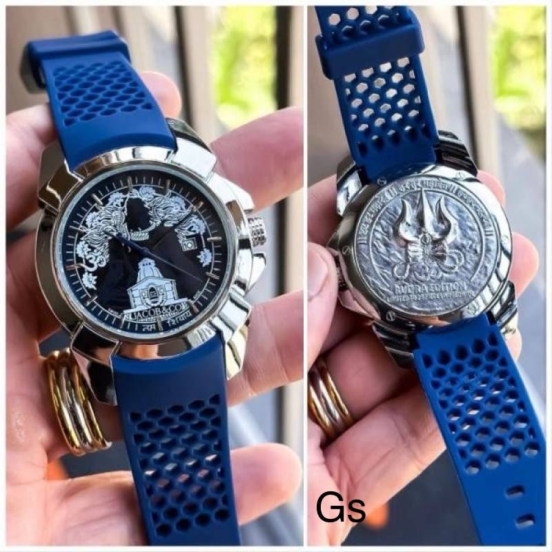 Epic X Rudra Edition Men's Watch – Sky Blue Silicone & Sapphire Glass