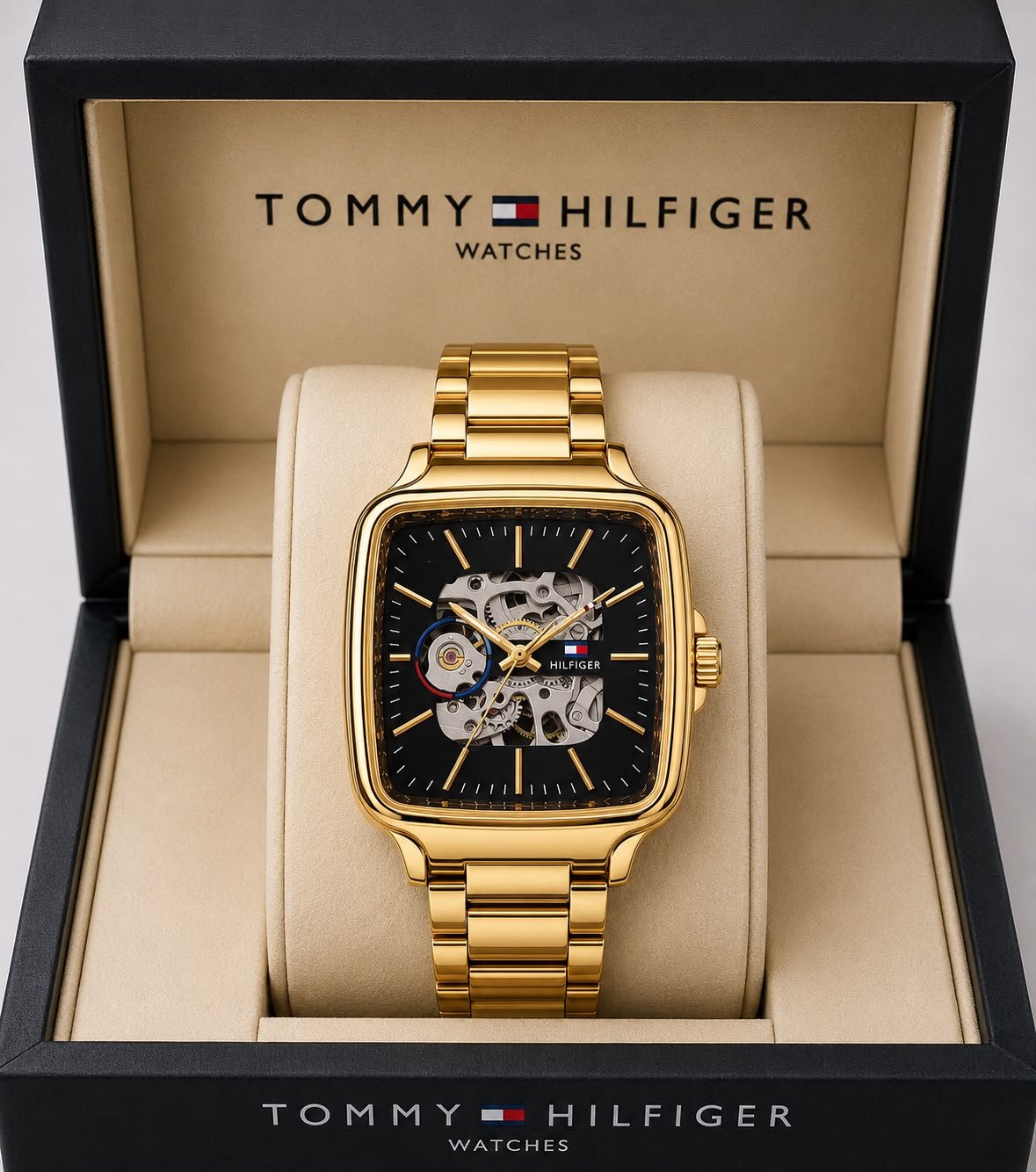 Men's Premium Automatic Watch – Transparent Back Metal Edition
