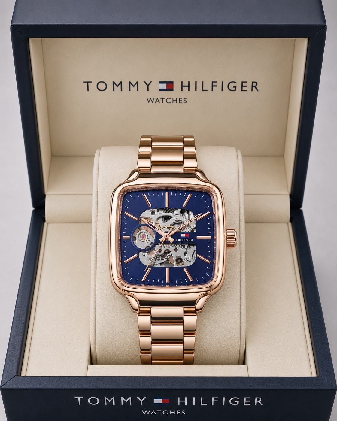 Men's Premium Automatic Watch – Transparent Back Metal Edition