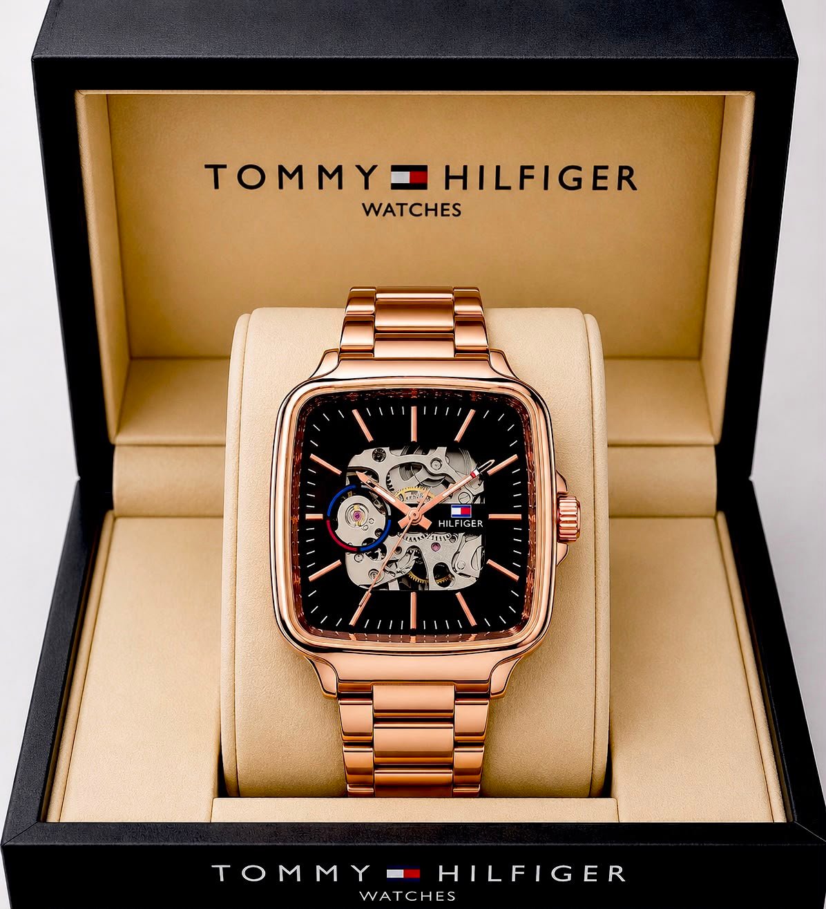 Men's Premium Automatic Watch – Transparent Back Metal Edition