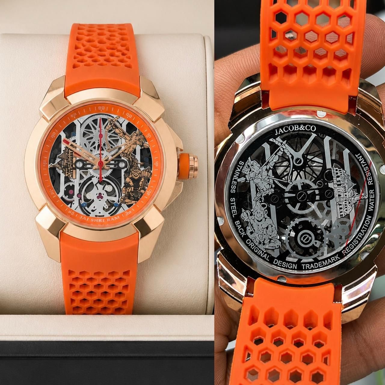 Epic X Ram Mandir Edition Men's Watch – Premium Fiber Rubber Strap