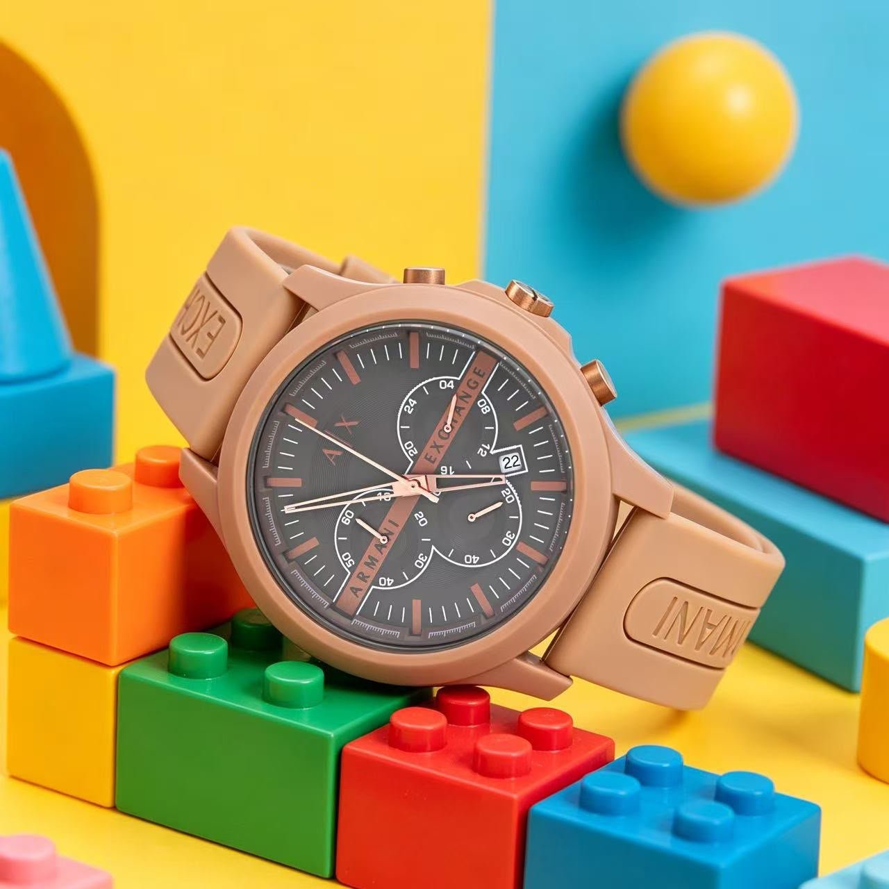 Modern Chronograph Men's Watch – Adjustable Silicone Strap Edition