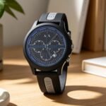 Modern Chronograph Men’s Watch – Adjustable Silicone Strap Edition