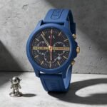 Modern Chronograph Men’s Watch – Adjustable Silicone Strap Edition