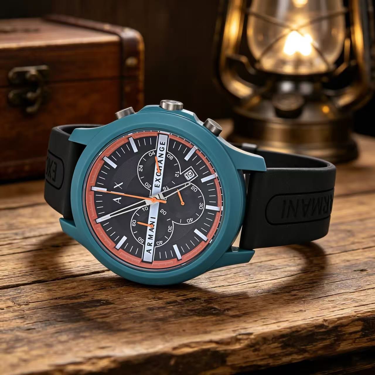 Modern Chronograph Men's Watch – Adjustable Silicone Strap Edition