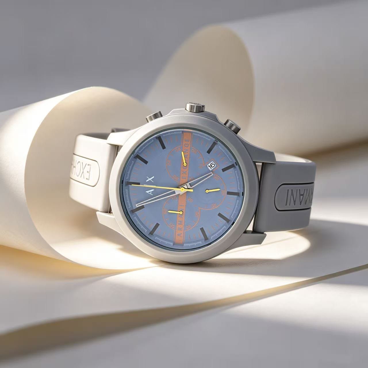 Modern Chronograph Men's Watch – Adjustable Silicone Strap Edition