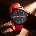 Modern Chronograph Men’s Watch – Adjustable Silicone Strap Edition