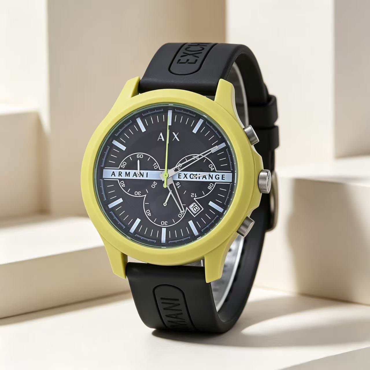 Modern Chronograph Men's Watch – Adjustable Silicone Strap Edition
