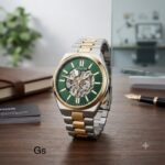 Open Heart Automatic Men’s Watch – Green Dial 42mm Steel Edition