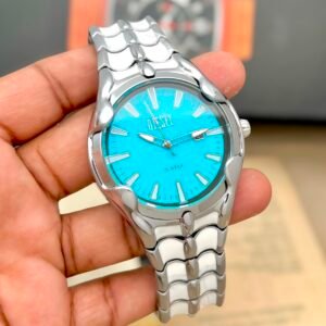 Luxury Gold Tone Men's Watch – Stainless Steel 5 ATM Date Edition