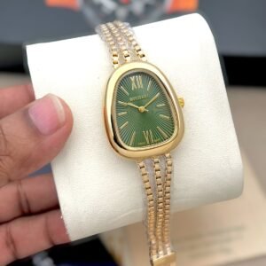 Luxury Oval Bracelet Women's Watch – Premium Sunburst Dial Edition