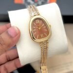 Luxury Oval Bracelet Women’s Watch – Premium Sunburst Dial Edition