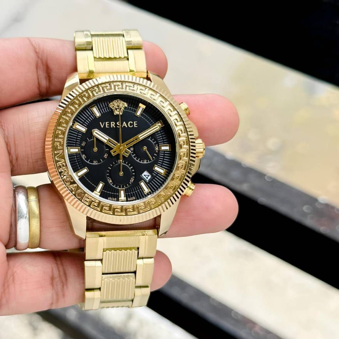 Greca Action Men's Luxury Chronograph – Full Gold Edition 44mm