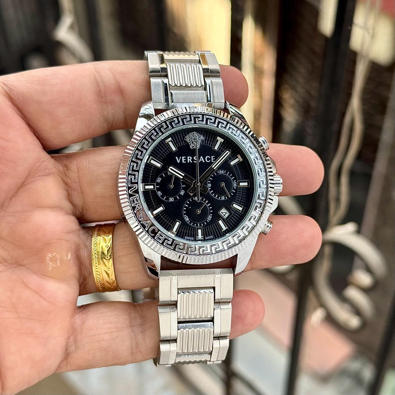 Greca Action Men's Luxury Chronograph – Full Gold Edition 44mm