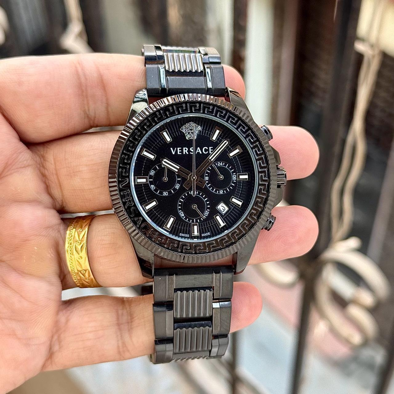 Greca Action Men's Luxury Chronograph – Full Gold Edition 44mm