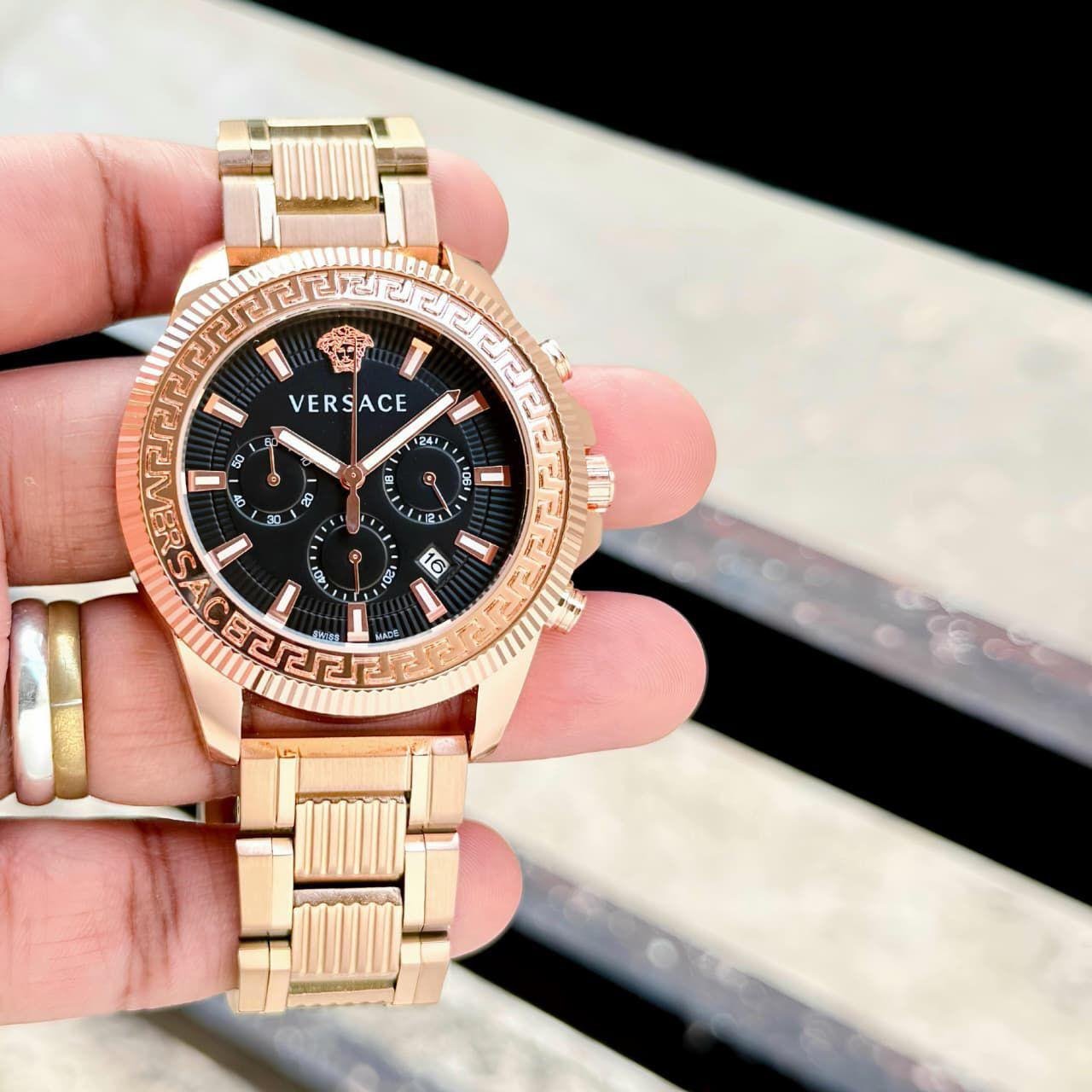 Greca Action Men's Luxury Chronograph – Full Gold Edition 44mm