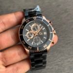 Premium Day-Date Men’s Watch – Stainless Steel Open Back Edition
