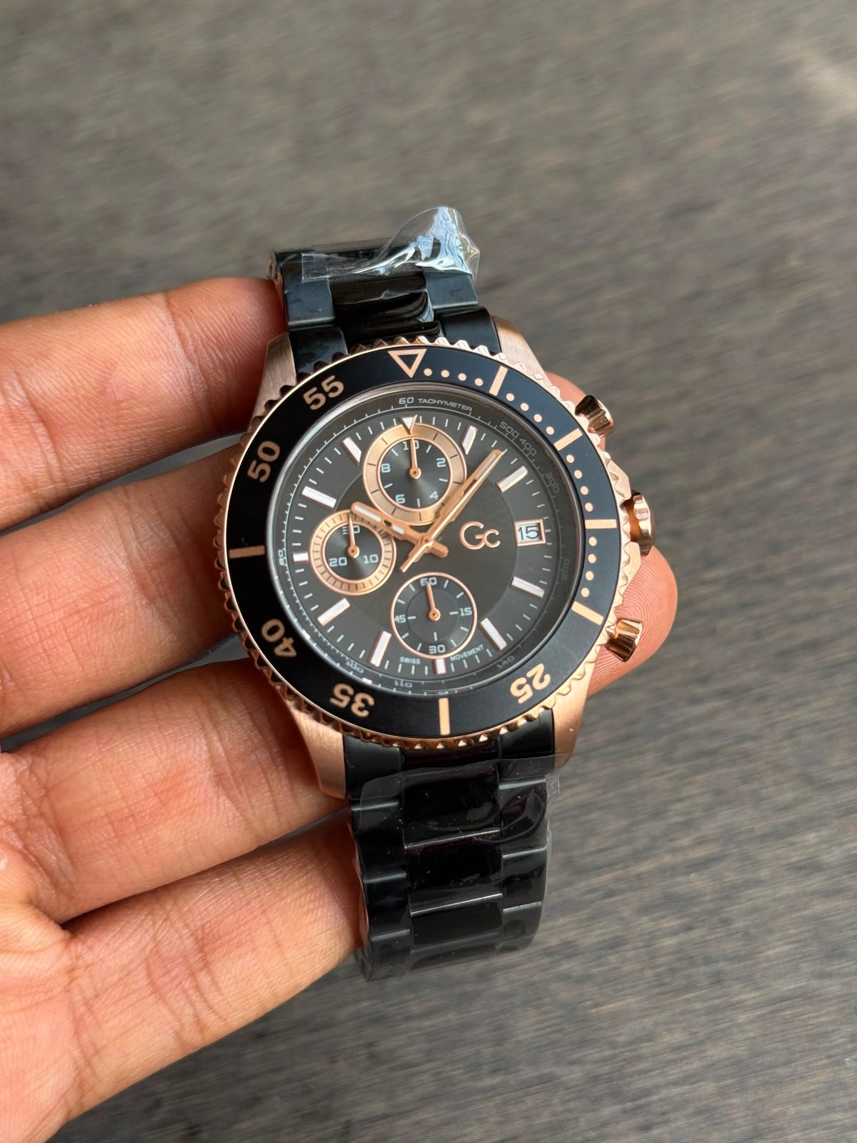 Premium Day-Date Men's Watch – Stainless Steel Open Back Edition