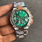 Premium Day-Date Men’s Watch – Stainless Steel Open Back Edition