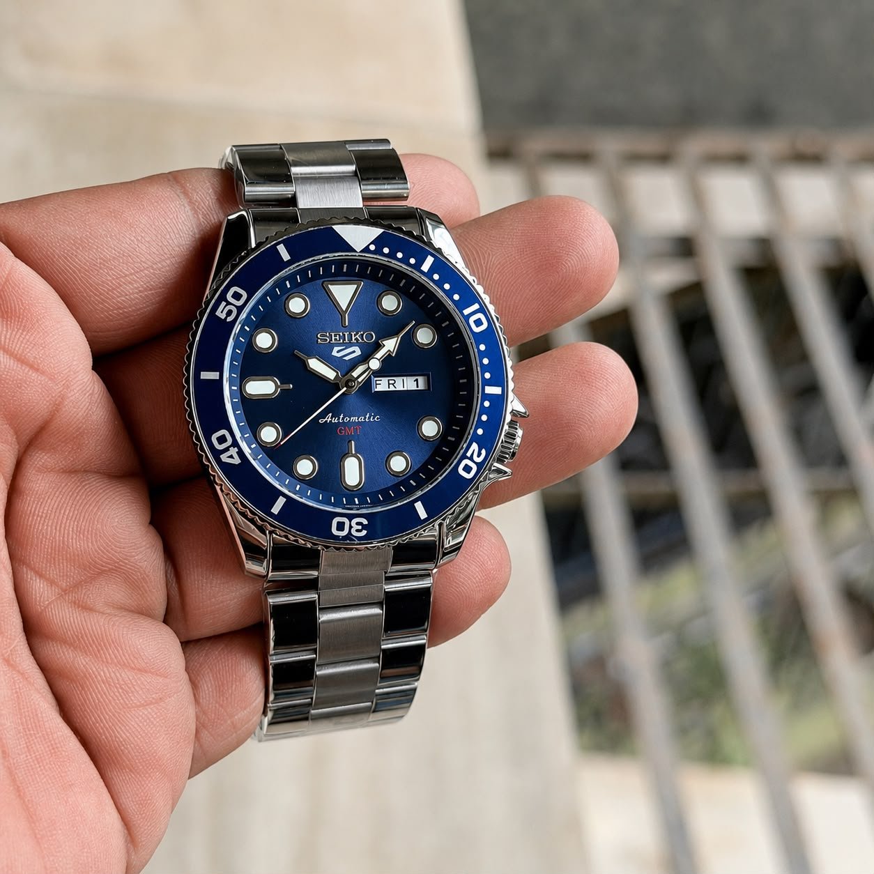 Premium Day-Date Men's Watch – Stainless Steel Open Back Edition