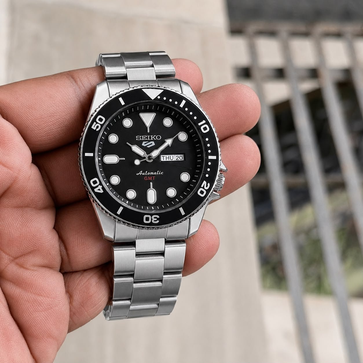 Premium Day-Date Men's Watch – Stainless Steel Open Back Edition