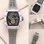 Premium Tonneau Sport Watch – Multi-Color Fiber Strap Edition