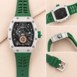 Premium Tonneau Sport Watch – Multi-Color Fiber Strap Edition