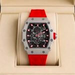 Premium Tonneau Sport Watch – Multi-Color Fiber Strap Edition