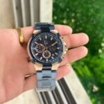 Premium Chrono Metal Men’s Watch – Stainless Steel Multi-Function Edition