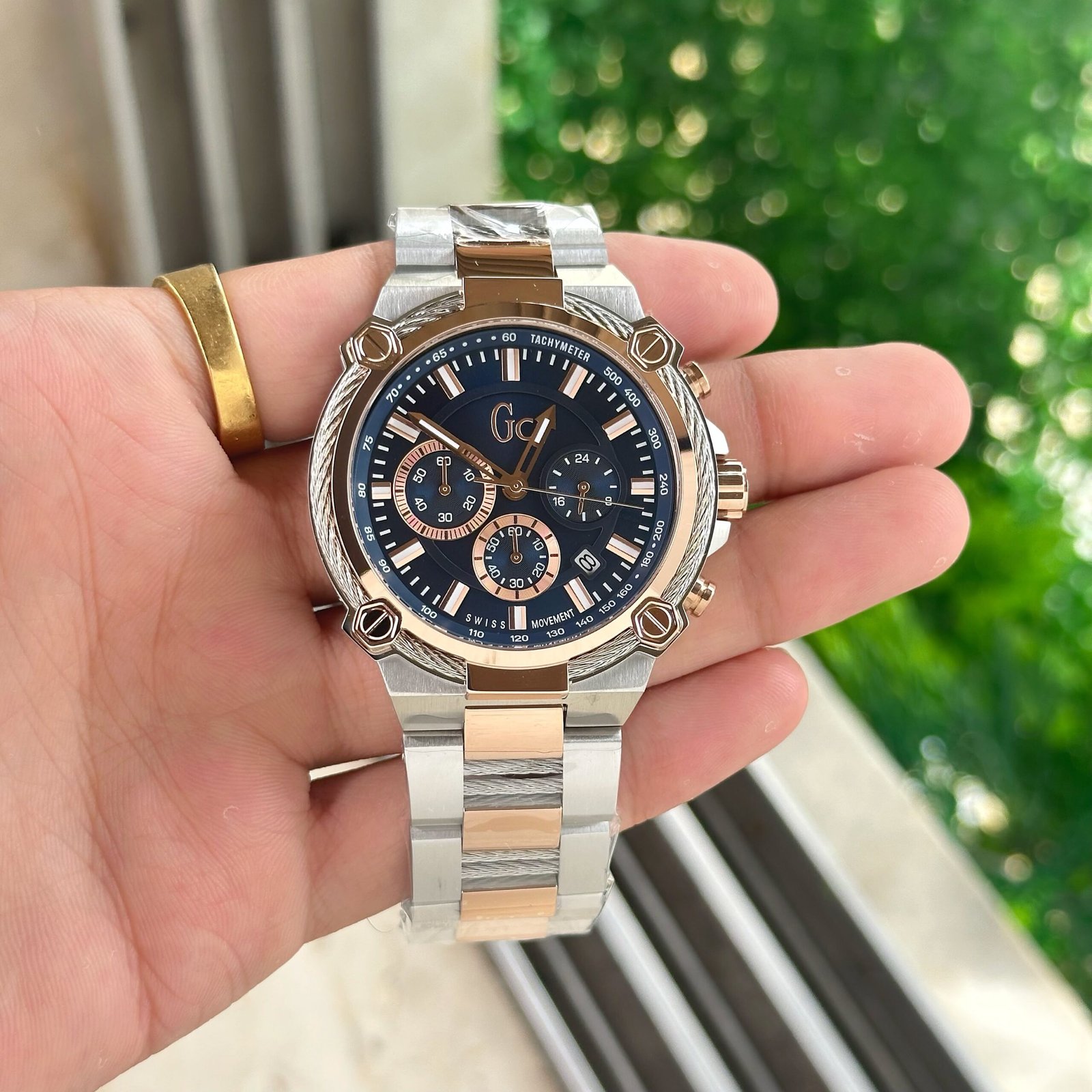 Premium Chrono Metal Men's Watch – Stainless Steel Multi-Function Edition