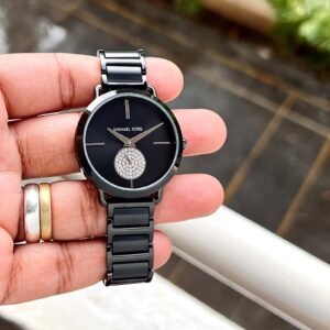 Portia Rose Gold & Blue Luxury Women's Watch – 32mm Metallic Edition