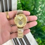 Portia Rose Gold & Blue Luxury Women’s Watch – 32mm Metallic Edition